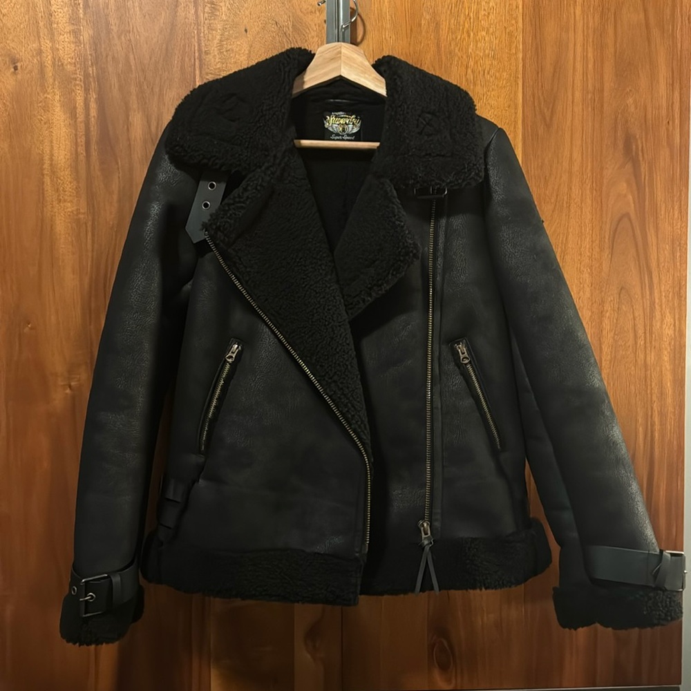 Superdry Vegan leather moto jacket
